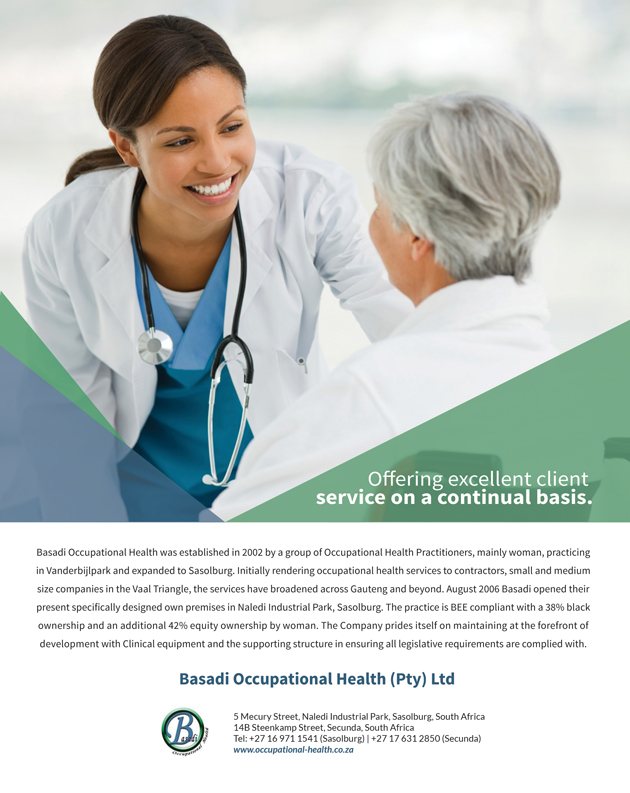 Basadi Occupational Health (Pty) Ltd client advert 1