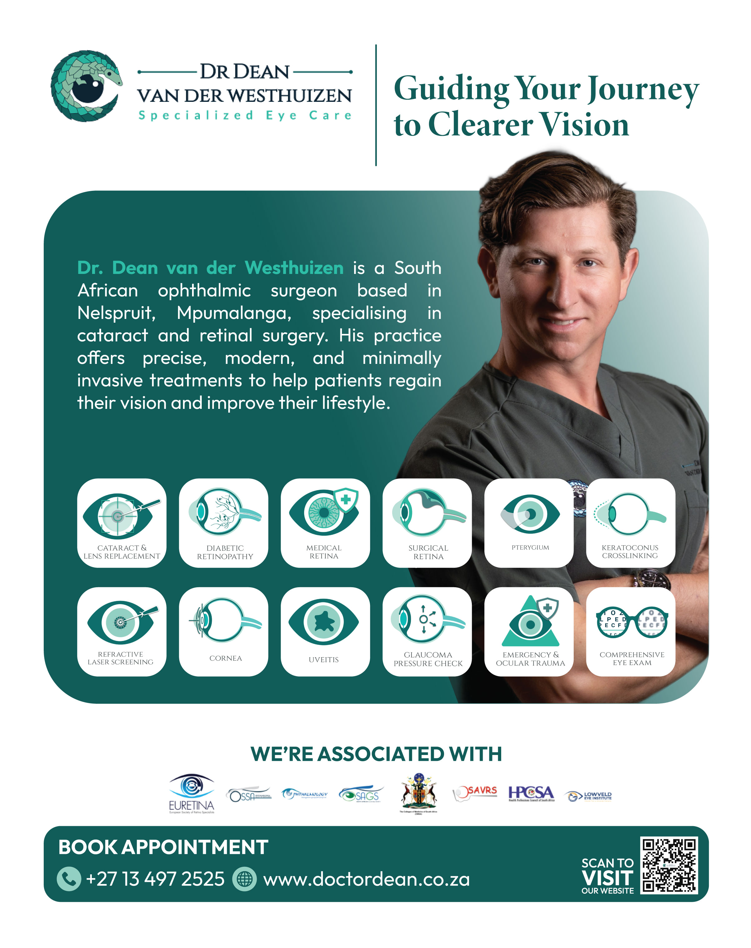 Dr Dean van der Westhuizen Inc full-page advert 1