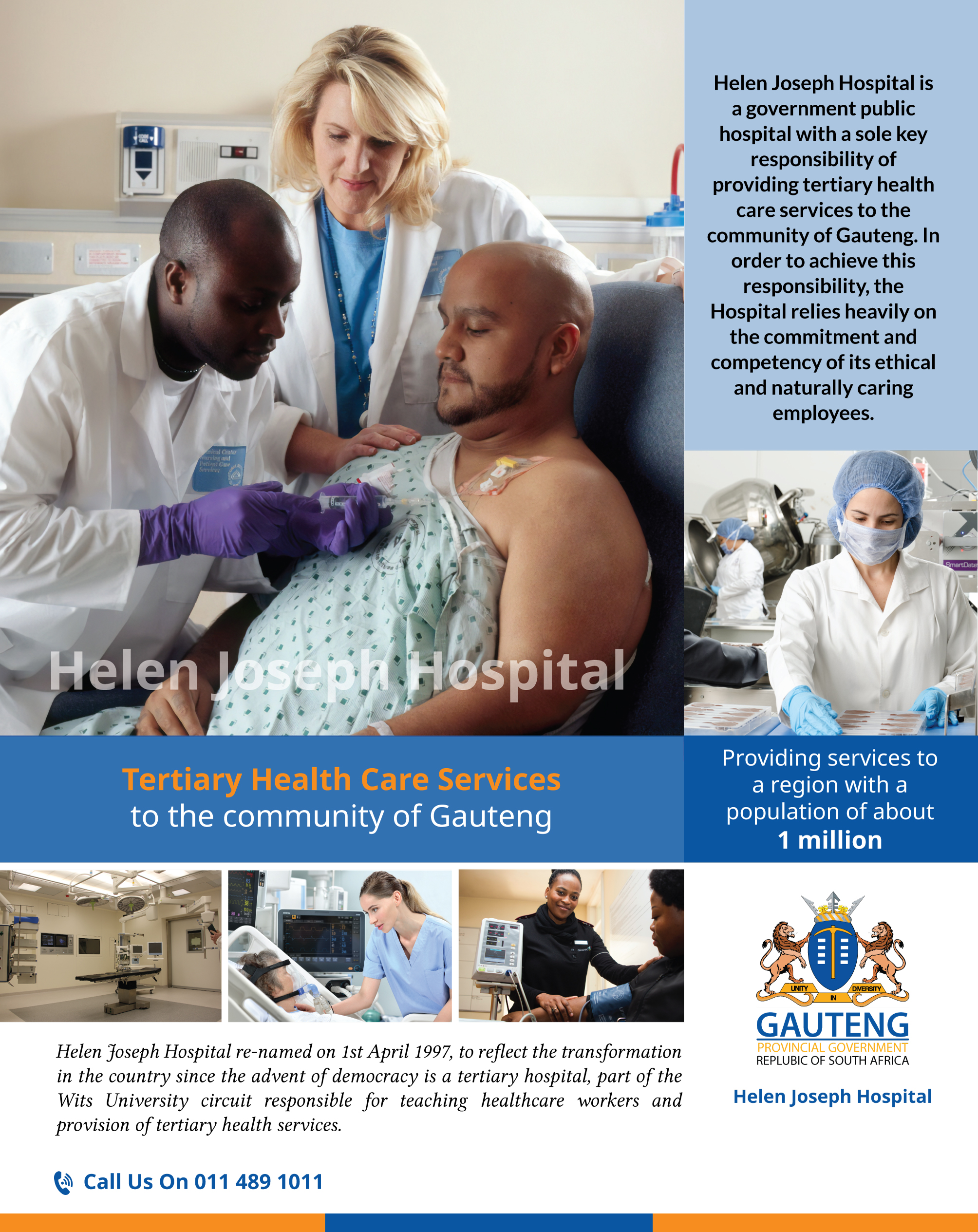 Helen Joseph Hospital client advert 1