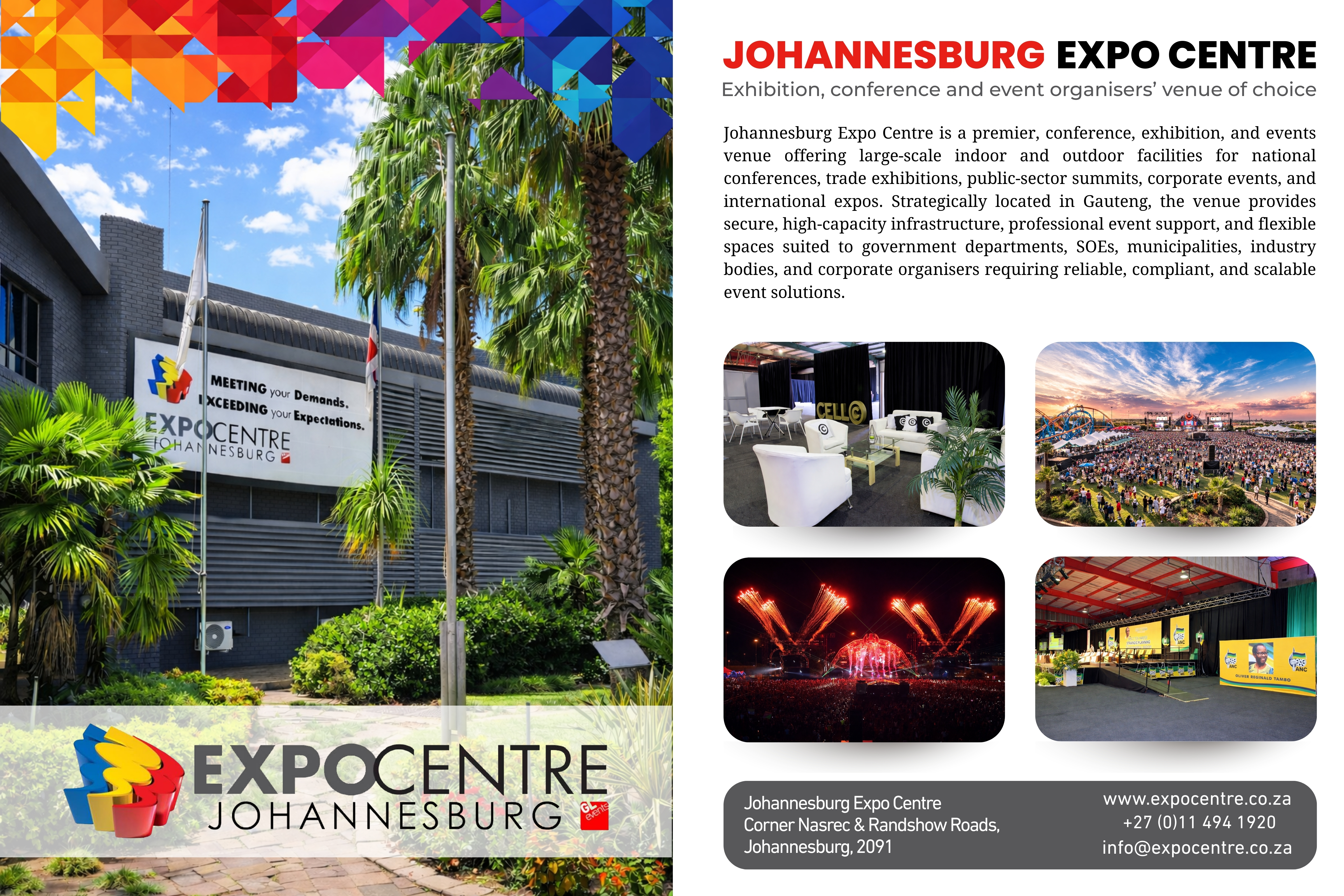 Johannesburg Expo Centre (Pty) Ltd client advert 1