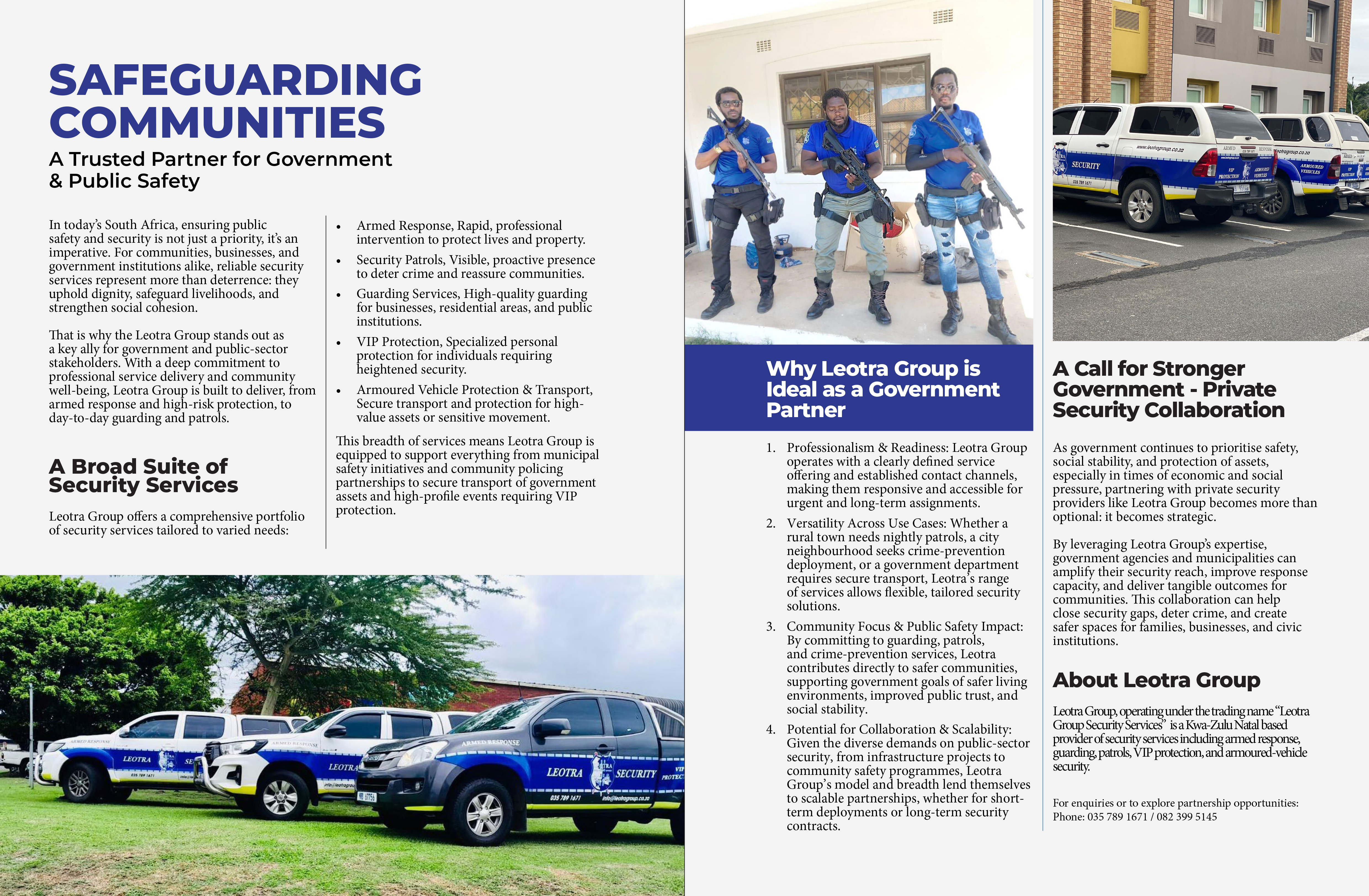 Leotra Group full-page advert 2