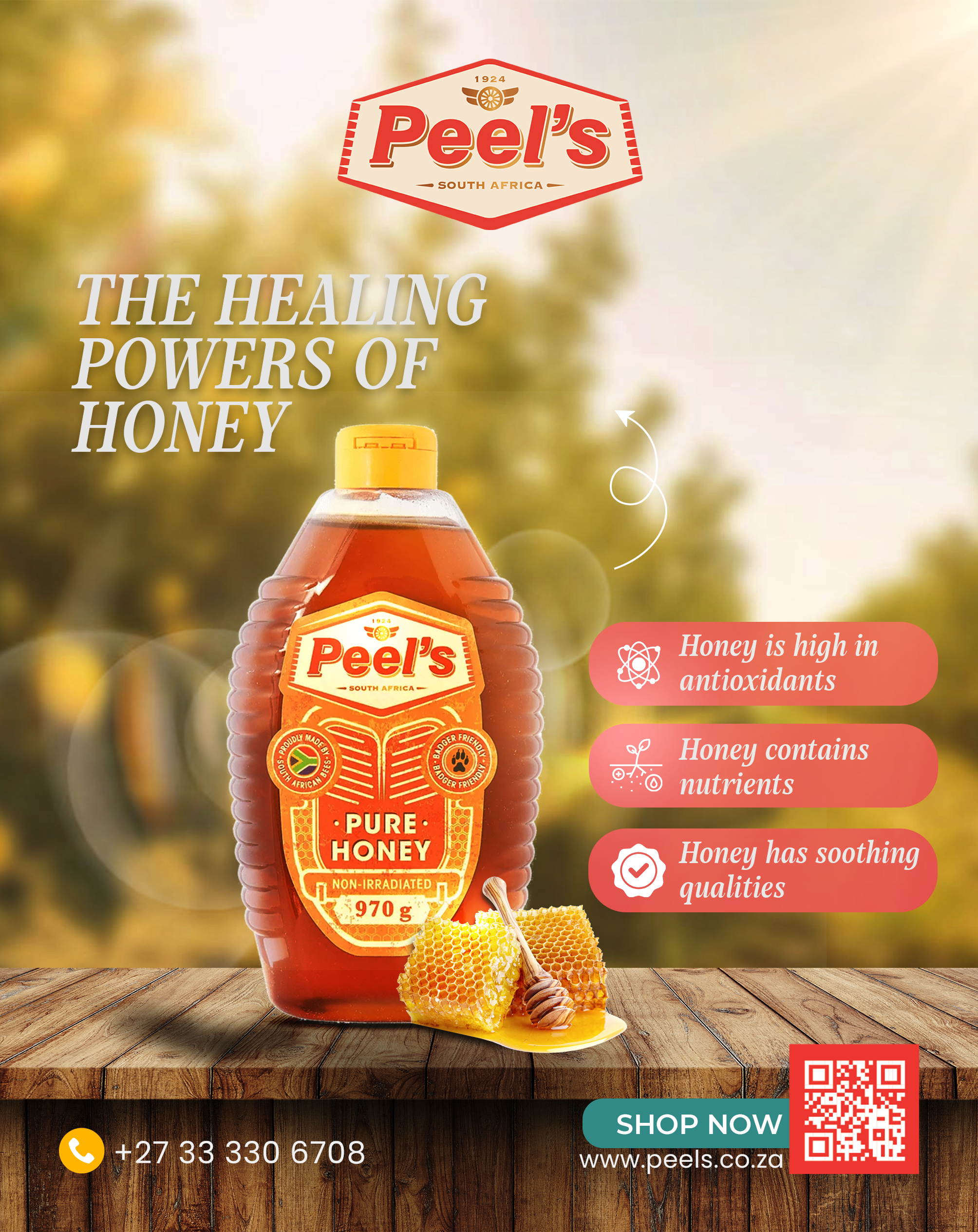 Peel's Honey - Head Office full-page advert 1