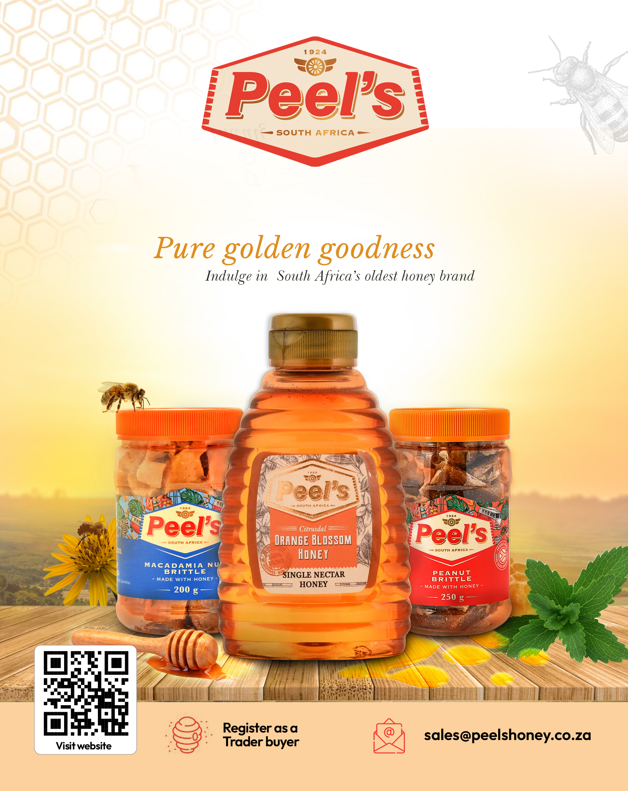 Peel's Honey - Head Office full-page advert 2