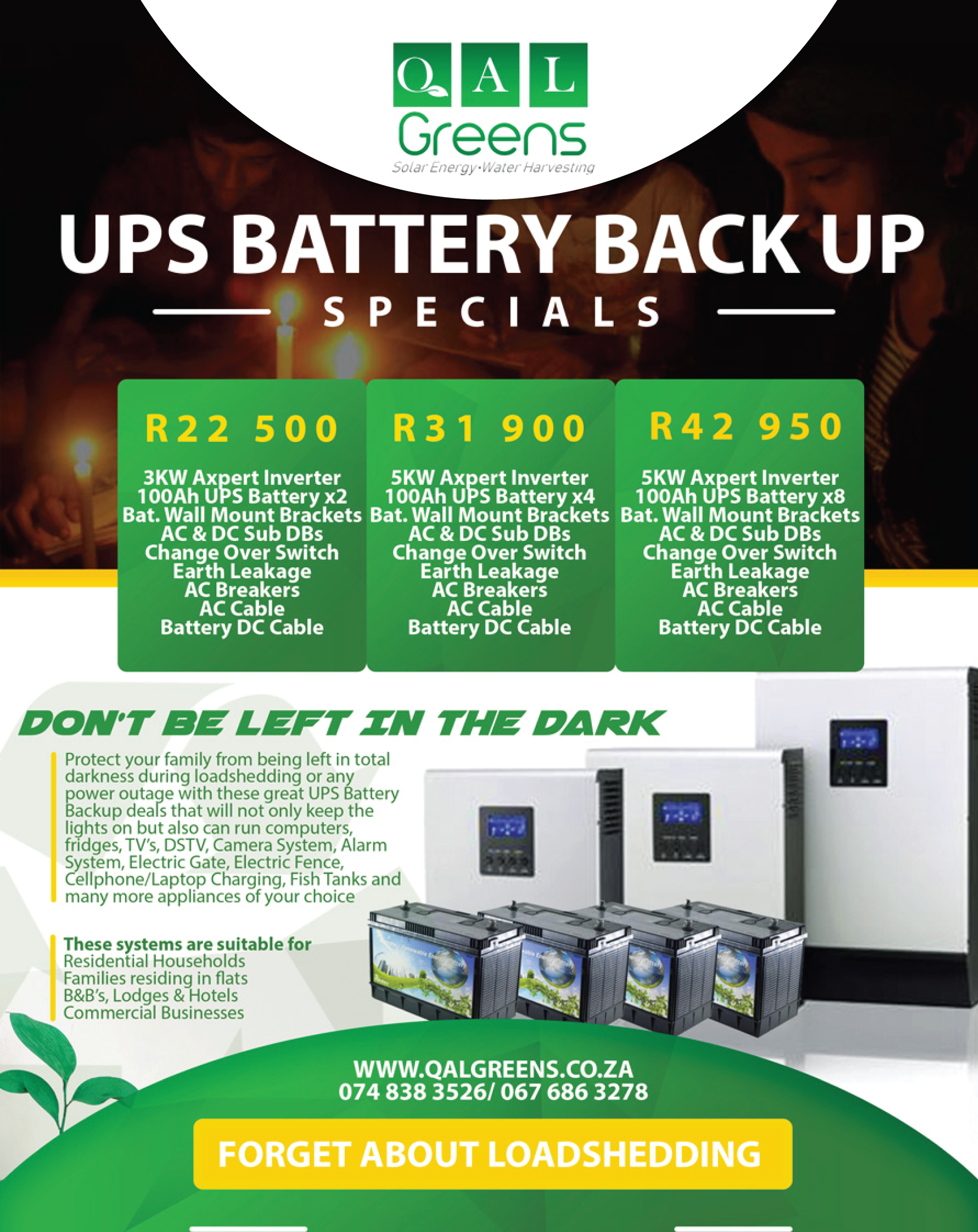 QAL Greens (Pty) Ltd full-page advert 1