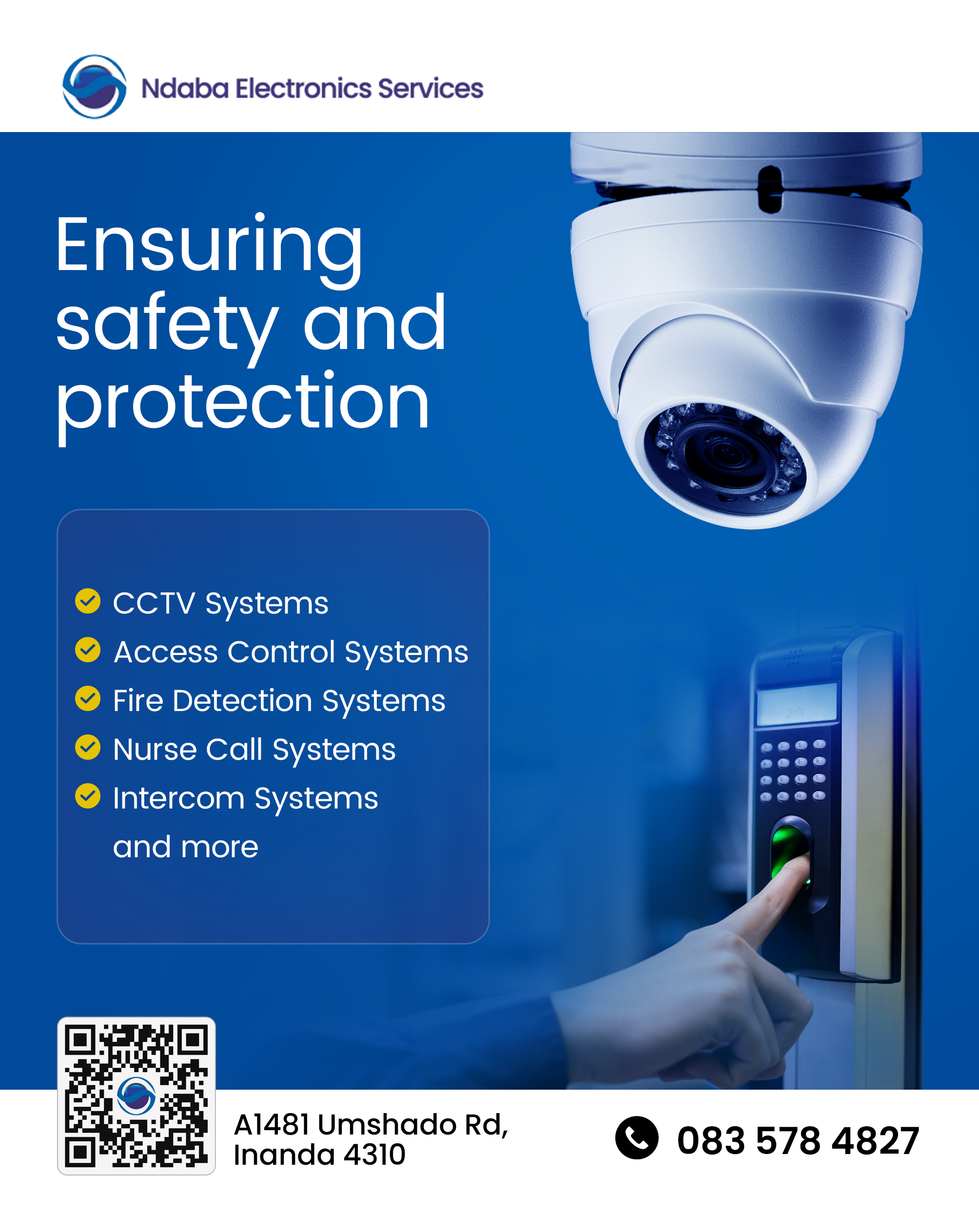 Ndaba Electronic Services full-page company advert